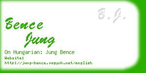 bence jung business card